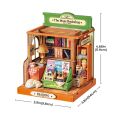 RoboTime 3D wooden puzzle Miniature house Bookstore