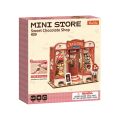 RoboTime 3D wooden jigsaw Miniature House Mini Chocolate shop