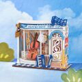 RoboTime 3D wooden jigsaw Miniature House Mini Musical instrument store