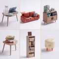 RoboTime 3D wooden jigsaw puzzle Miniature house Cozy living room