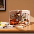 RoboTime 3D wooden jigsaw puzzle Miniature house Cozy living room