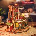 RoboTime 3D wooden jigsaw puzzle Miniature house Bar and bistro Cheers