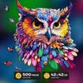 EscapeWelt Wooden Puzzle Owl 500 pieces