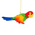 Fauna Wooden parrot for hanging