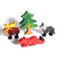 Fauna Solid wood jigsaw puzzle set forest animals 4 pieces