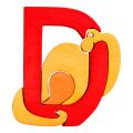 Fauna Alphabet letter D dinosaur