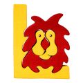 Fauna Alphabet letter L lion