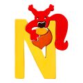 Fauna Alphabet letter N squirrel