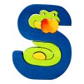 Fauna Alphabet letter S snake