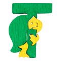 Fauna Alphabet letter T turtle