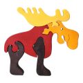 Fauna Solid wood jigsaw puzzle big moose