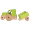 Goki Wooden Tractor with Trailer