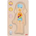 Goki Wooden Puzzle Human Body - Girl