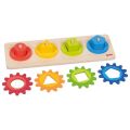 Goki Wooden sorting game shapes with gears