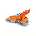 Green Toys Truck with 2 racing cars