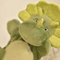 Doudou Histoire d'Ours Plush Hand Puppet Green Dinosaur 24 cm