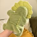Doudou Histoire d'Ours Plush Hand Puppet Green Dinosaur 24 cm