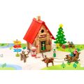 Jeujura 90 pieces wooden kit Christmas cottage