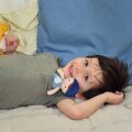 Doudou Jolijou Eliot doll 16 cm dark blue
