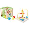 small foot Wooden motor cube meadow