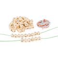 small foot Wooden stringing beads with letters