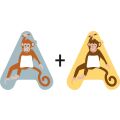 small foot Wooden letter A