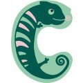 small foot Wooden letter C