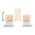 small foot Doll house with furniture, natural