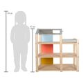 small foot Doll house with furniture, natural