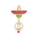 small foot Wooden Spinning Tip with String 1 pc