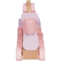 Small Foot Mounting Wooden Train Pink