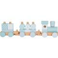 small foot Mounting Wooden train blue