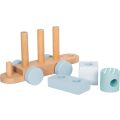 small foot Mounting Wooden train blue