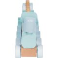 small foot Mounting Wooden train blue
