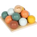 small foot Montessori sorting game with balls