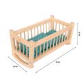 small foot Natural doll’s cradle