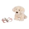 small foot Plush Dog with Care Set Pink