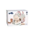 small foot Plush Dog with Care Set Pink