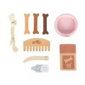 small foot Plush Dog with Care Set Pink