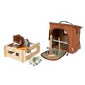 small foot Plush Horse with Stable and Accessories