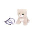 small foot Plush Cat with Care Set Purple