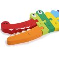 small foot Embedding puzzle crocodile ABC