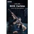 RoboTime 3D Wooden Puzzle Rubber Band Shooting Rifle M416 Carbine