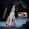 RoboTime 3D Wooden Puzzle Rubber Band Shooting Rifle M416 Carbine