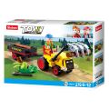 Sluban Town Farm M38-B0777 Tractor with trailer