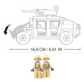 Sluban Army Model Bricks M38-B0837 Hummer off road combat