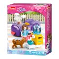 Sluban Girls Dream M38-B0970F Car with dog feeder