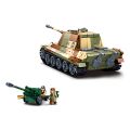 Sluban Battle of Budapest M38-B0980 German Heavy Tank Tiger II 2 in 1