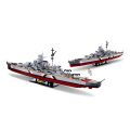 Sluban ModelBricks M38-B1102 Battleship Bismarck 2in1 1:350