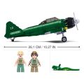 Sluban WWII M38-B1108 Mitsubishi A6M Zero fighter aircraft